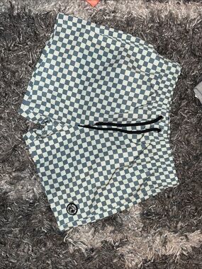 Binky Bro Boys 10-11 Checkerboard Swim Shorts